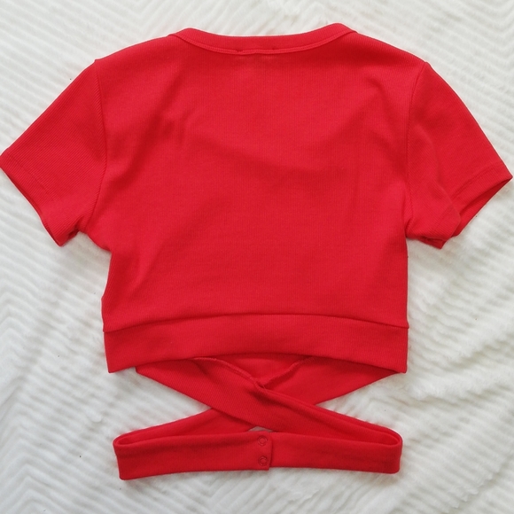 New crop top - wrap detail - Dynamite - Picture 4 of 6